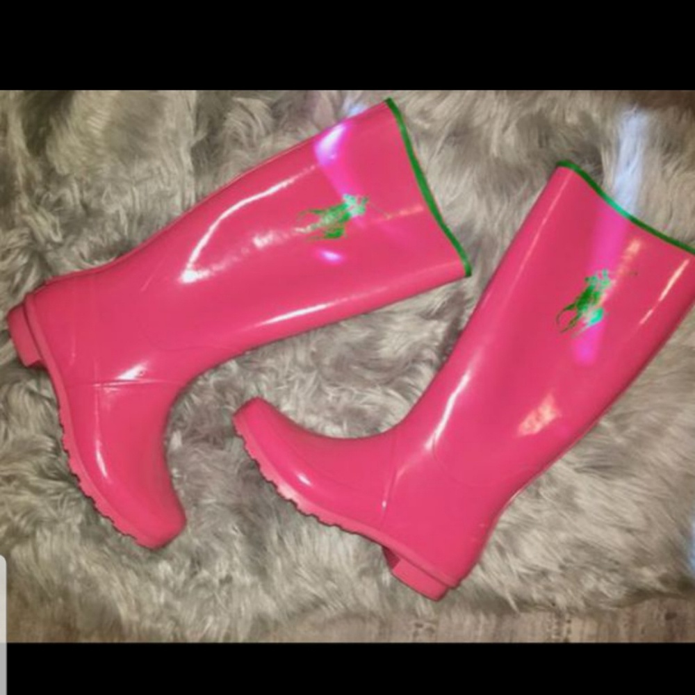 Polo Ralph rainboots size 8